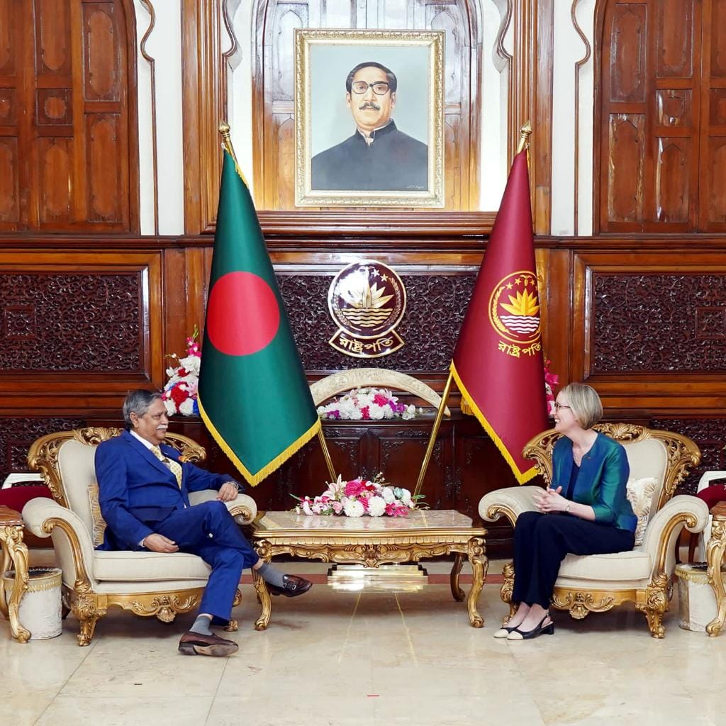 Welcome meeting with President Shahabuddin